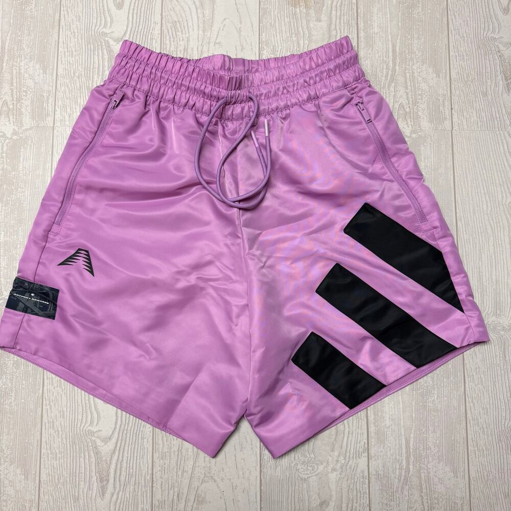 Adidas Anthony Edwards Foundation Shorts Men XS Purple Black NWT
